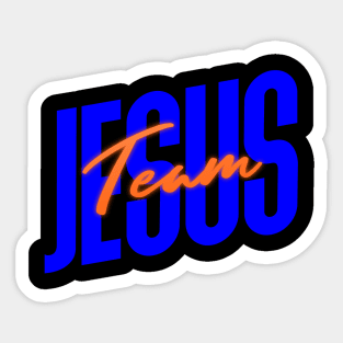 Team Jesus Sticker